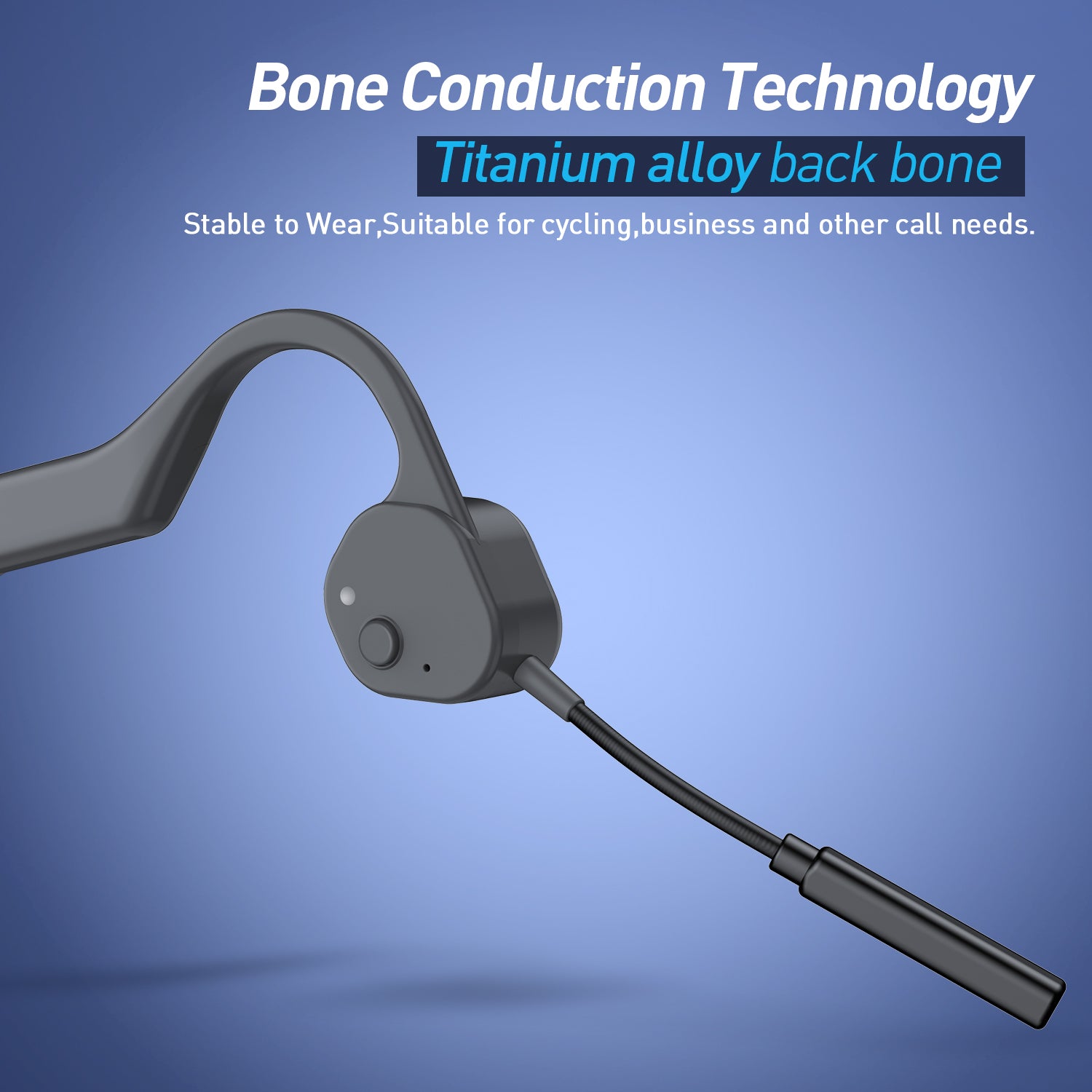 Vidonn Bone Conduction Headphones with Microphone Bluetooth Commercial